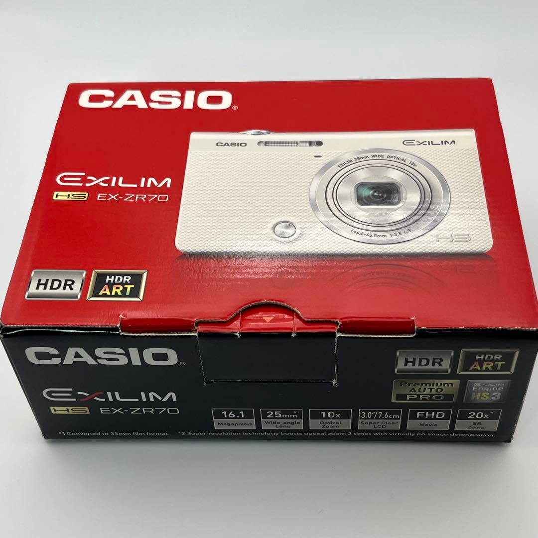 【美品】CASIO EXILIM EX-ZR70 イエロー　箱付き