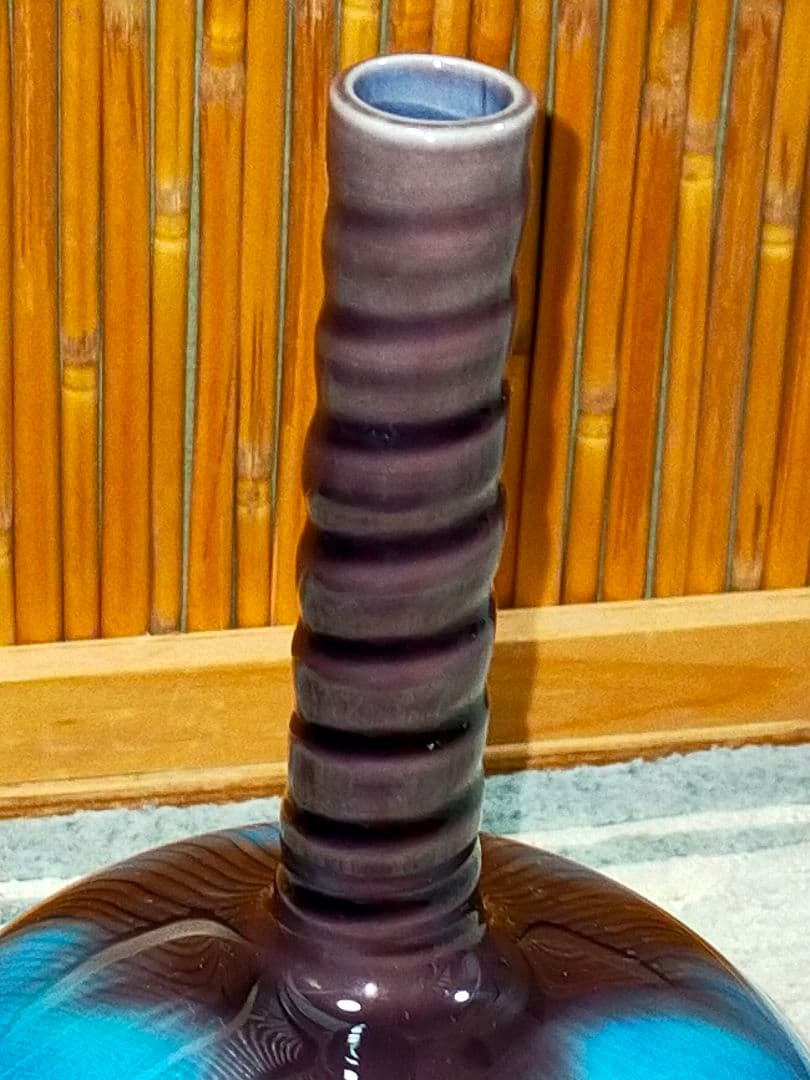 ♥人間国宝♥　三代　♥徳田八十吉♥　一輪挿し　♥高２０６ｍｍ　花瓶　花器
