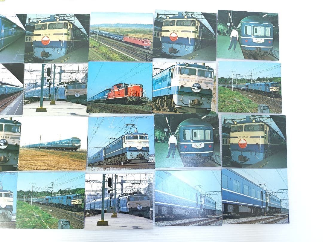昭和レトロ　鉄道カード　トレカ　ブルートレインカード　ロッテ　ステッカー