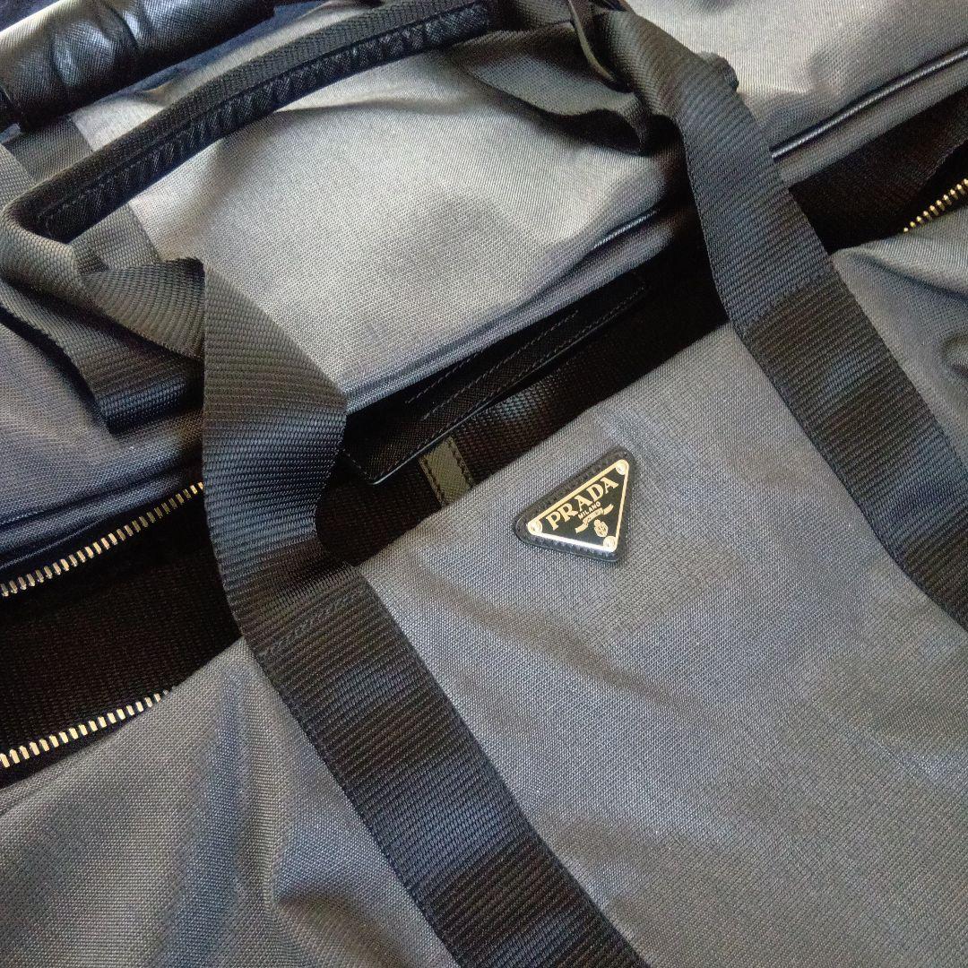 PRADA v70s ボストンバッグ グレー　旅行バッグ