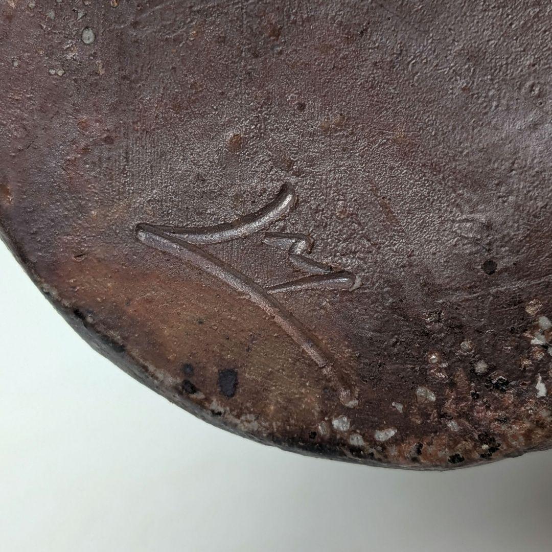 藤原陶臣 備前焼 鶯置物 合箱合布 ウグイス 鳥 トリ bird 細工物 在銘
