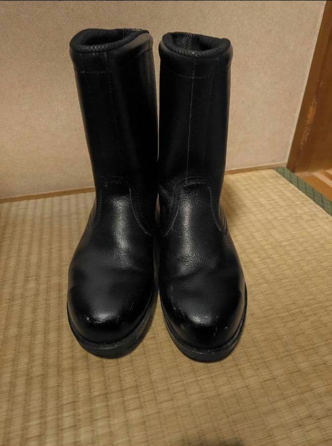 ミドリ安全　V2400NT耐滑（ブラック） 耐油・耐薬仕様ゴム底安全靴 半長靴