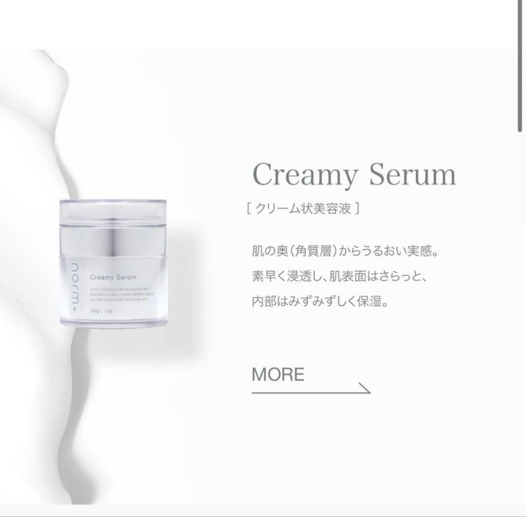 〖まとめ売り〗norm+ ノームプラス 化粧水 クリーミーセラム 2点セット