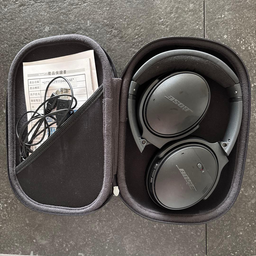 BOSE QuietComfort 35ワイヤレスヘッドホン ケース付き