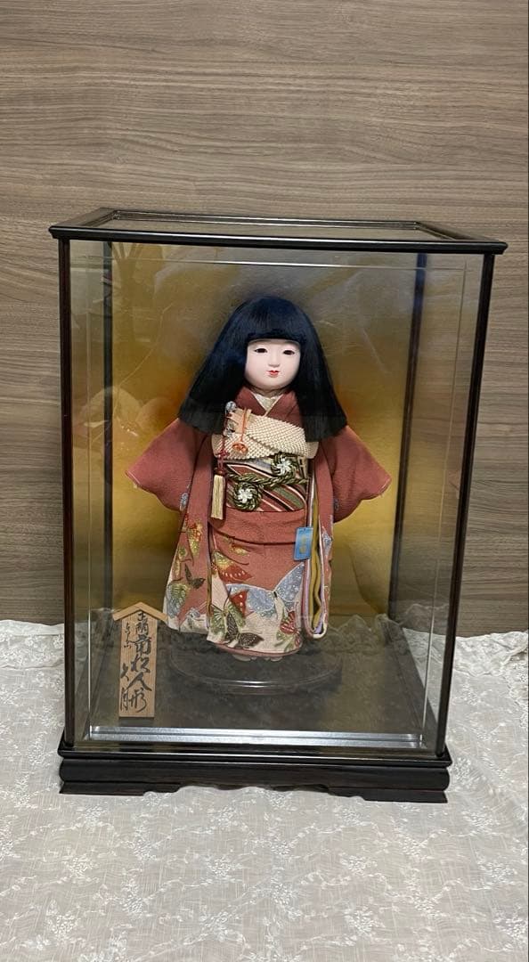 【極美品】★久月「正絹 市松人形」13号★
