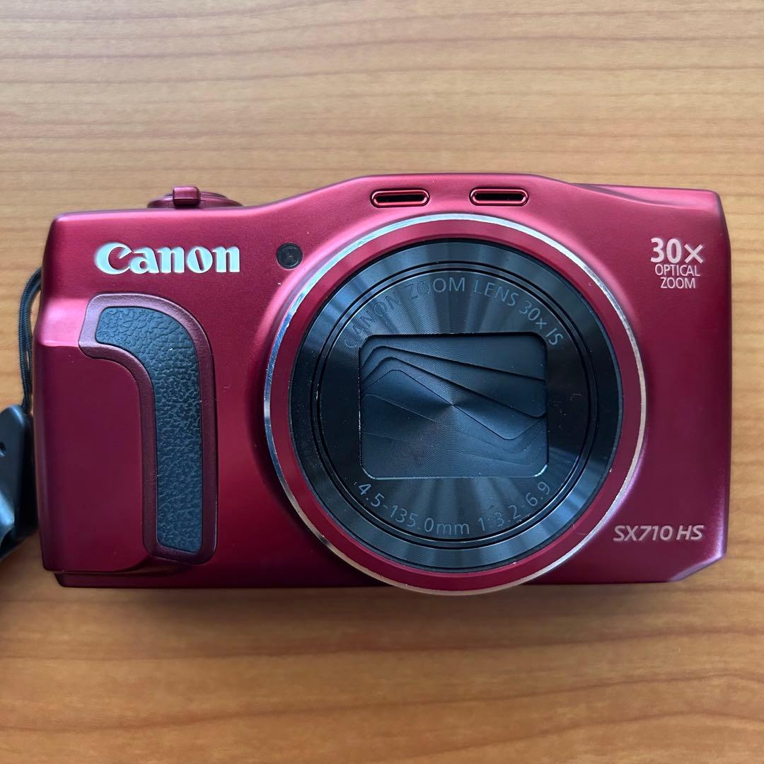 【美品】 Canon PowerShot SX710 HS レッド赤　純正ケース
