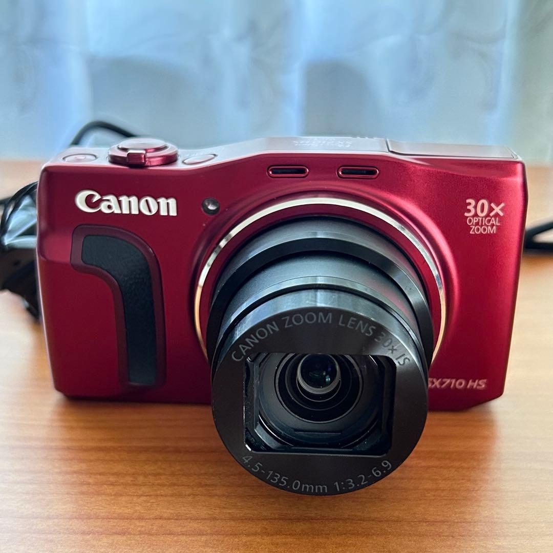 【美品】 Canon PowerShot SX710 HS レッド赤　純正ケース