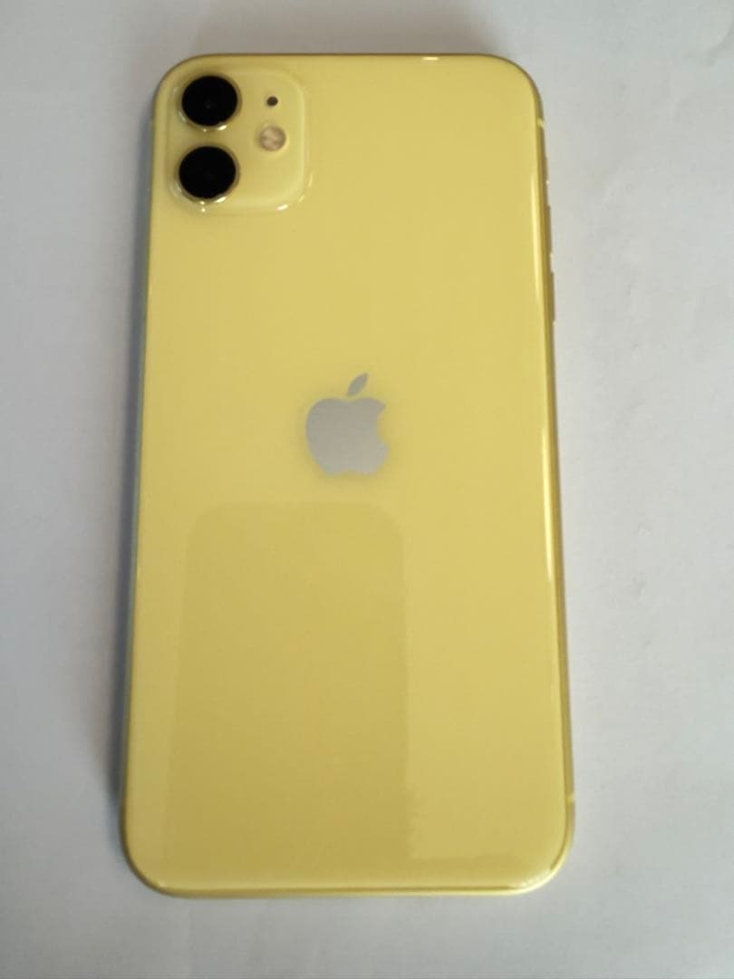 iPhone11 128GB イエロー SIMフリー 箱付 美品 付属品未使用