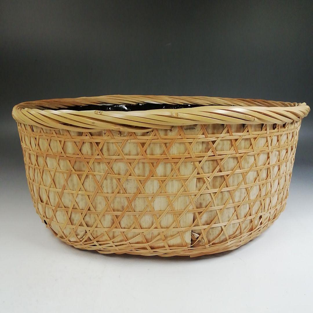 Ｗ３９１　炭斗　『又妙斎好　唐筆籠炭斗』『一双』　共箱　炭道具　茶道具