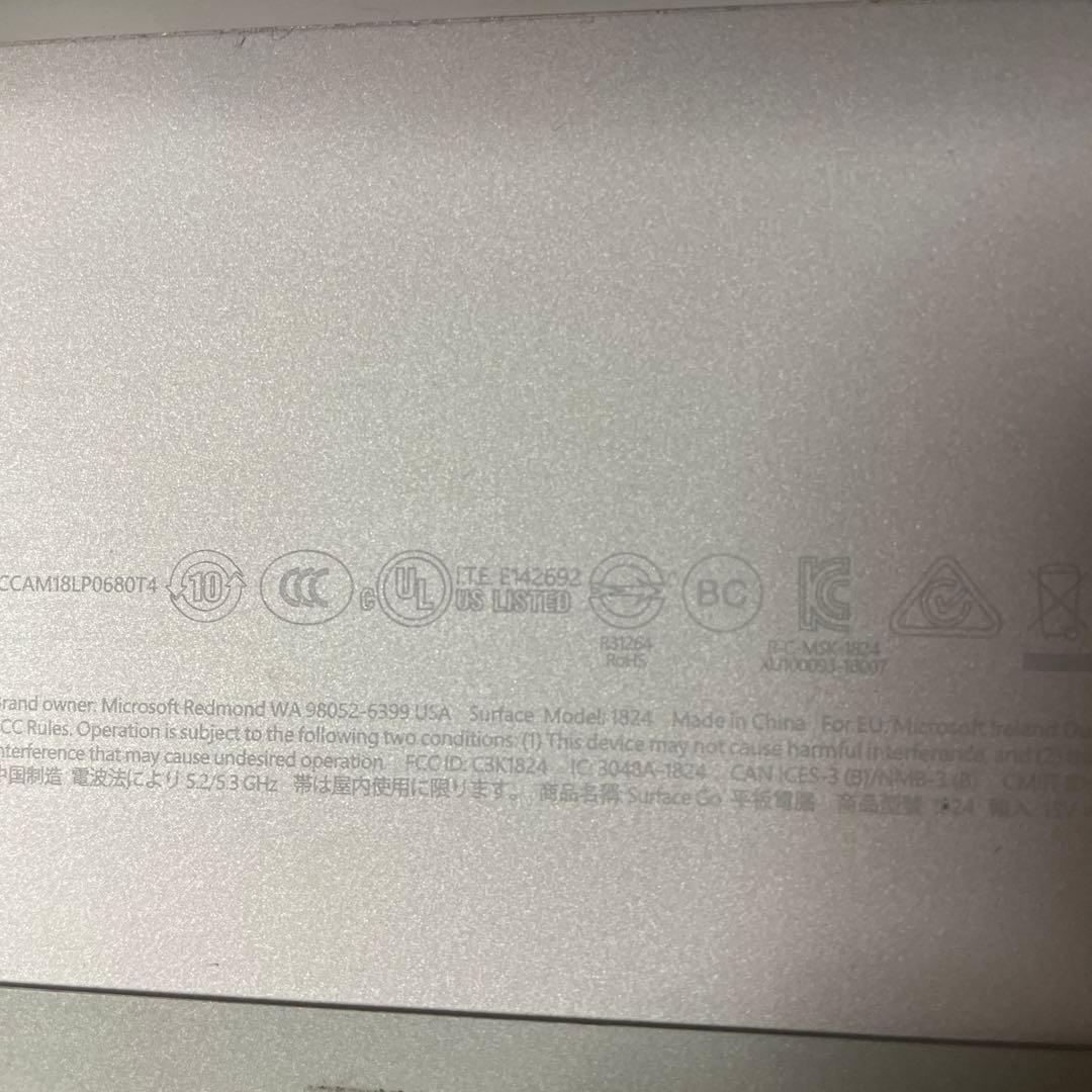 Surface Go 純正キーボードアダプターPen4点128GB型番1824