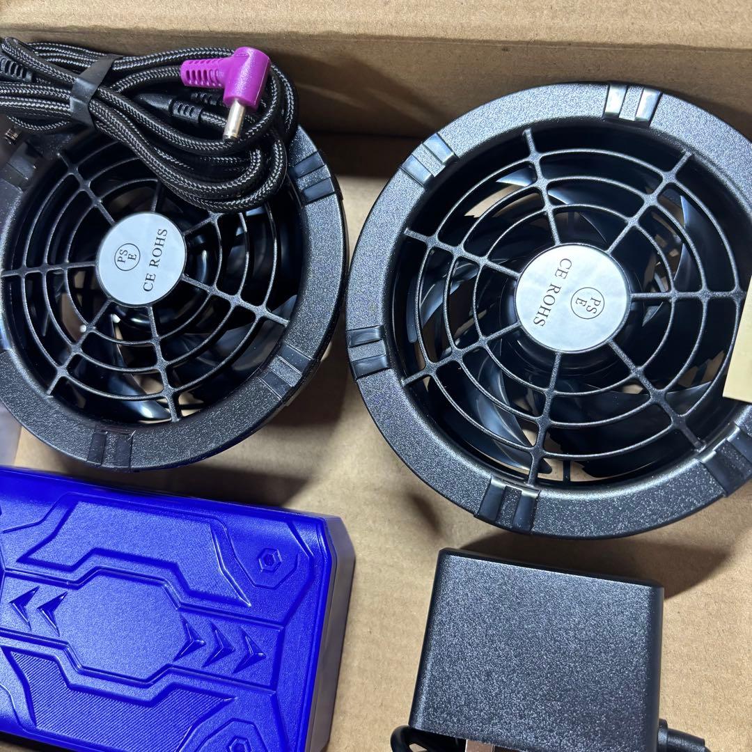 空調服　ファンバッテリー　 空調作業服 30000mAh 暴風ファン 強力冷却