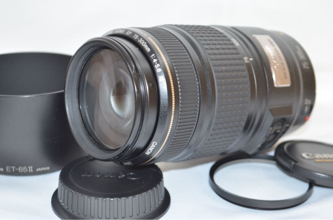 Canon EF 75-300mm IS USM☆望遠レンズ☆フィルター付