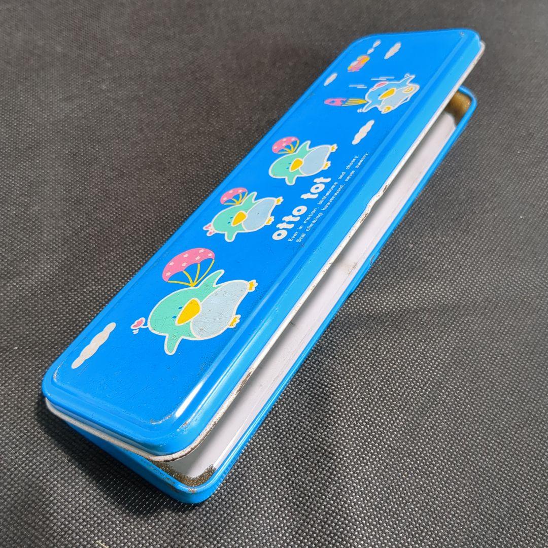 昭和レトロ LET'S CHAT セキグチ キューキュー ペンギン 缶ペンケース
