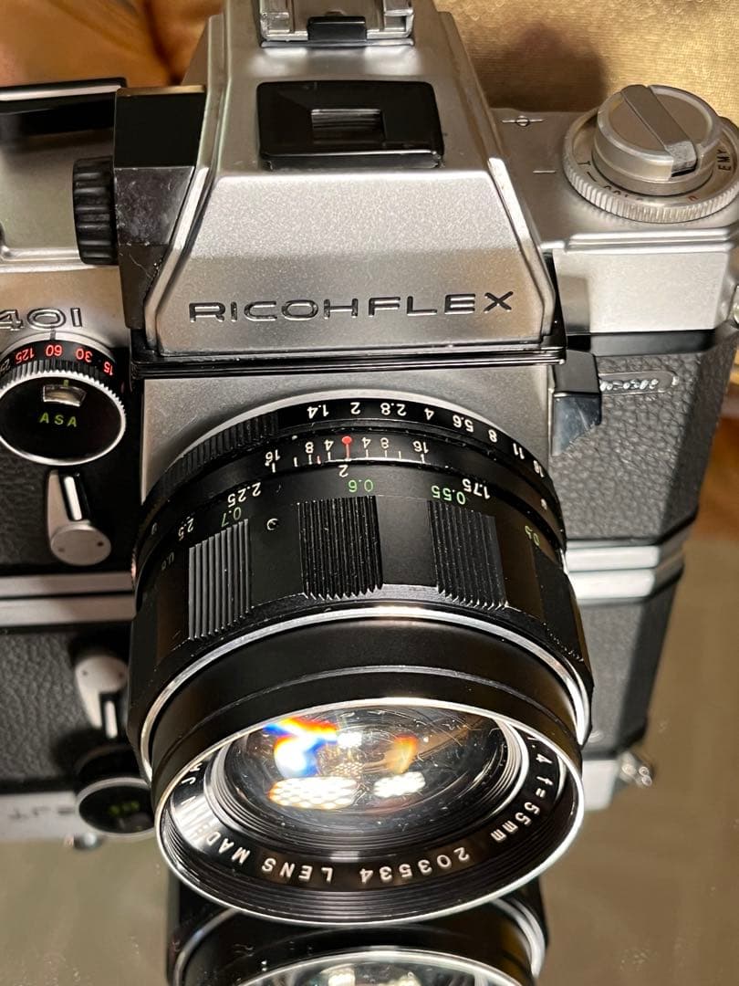 美品 RICOH TLS 401 シルバー ＋ 富岡光学製 55mm F1.4