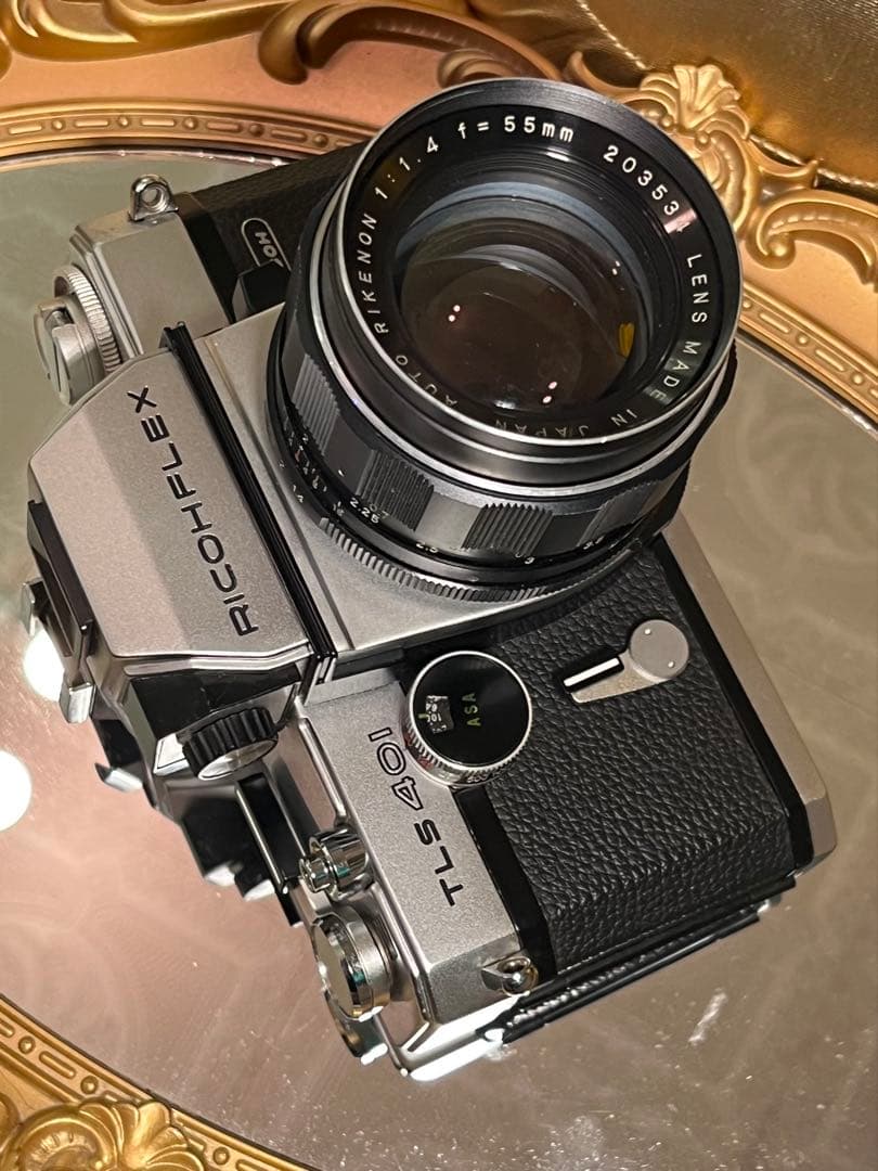美品 RICOH TLS 401 シルバー ＋ 富岡光学製 55mm F1.4