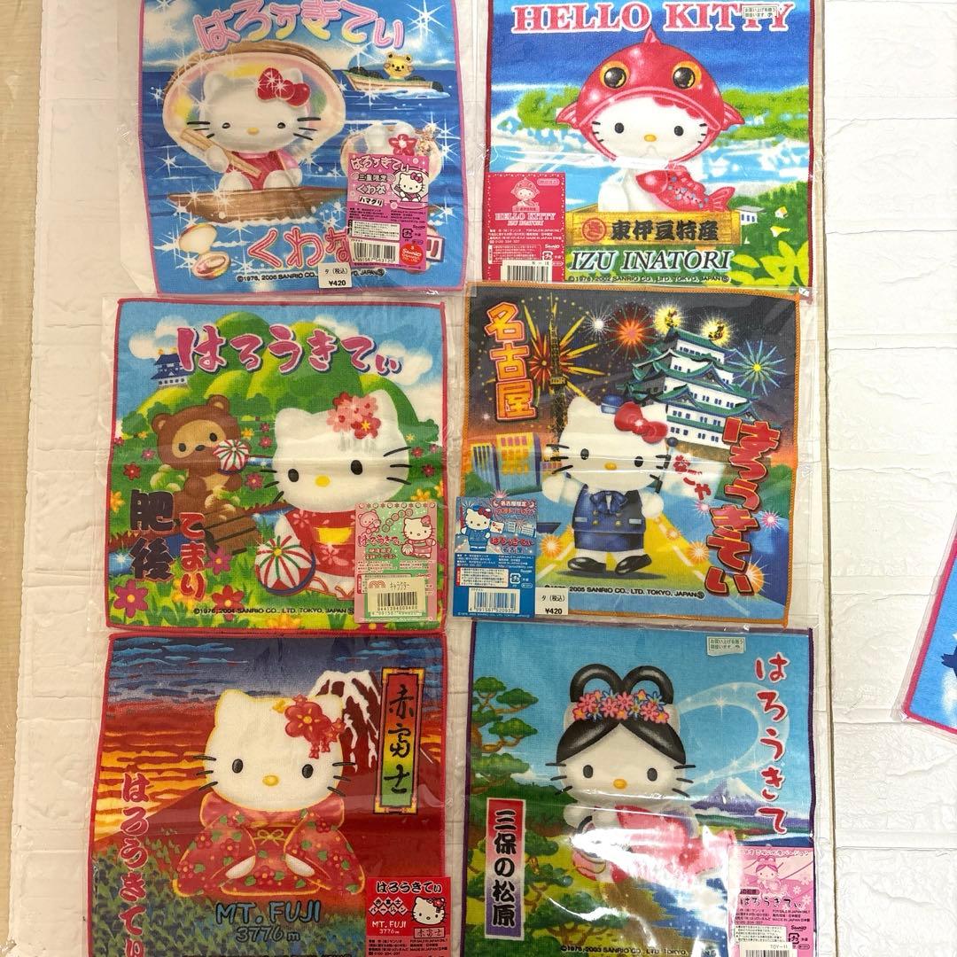 ハローキティ　ご当地ハンカチ　まとめ売り　平成レトロ　ご当地キティ