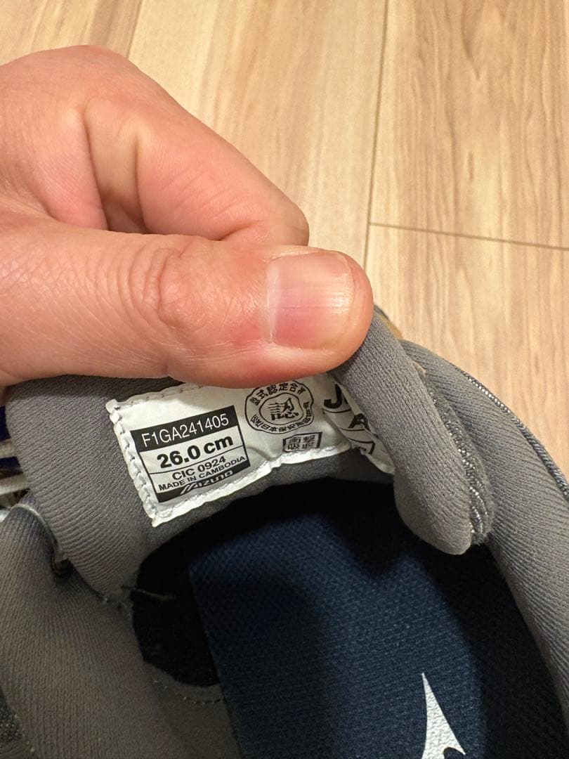 Mizuno 安全靴 グレー/ベージュ 新品タグ付き