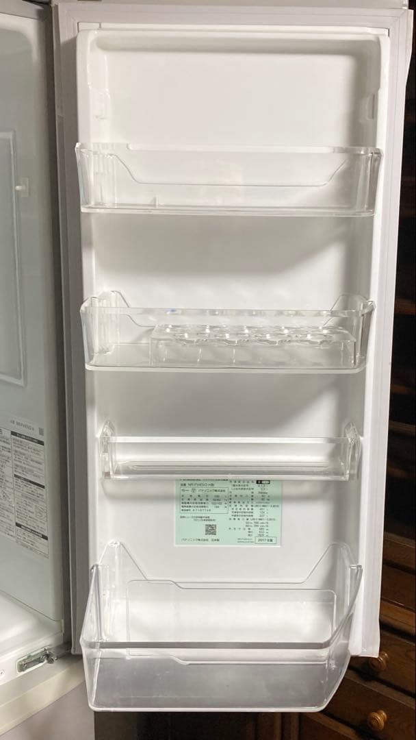 Panasonic 冷蔵庫 NR-FV45V2-H 451L 2017年製