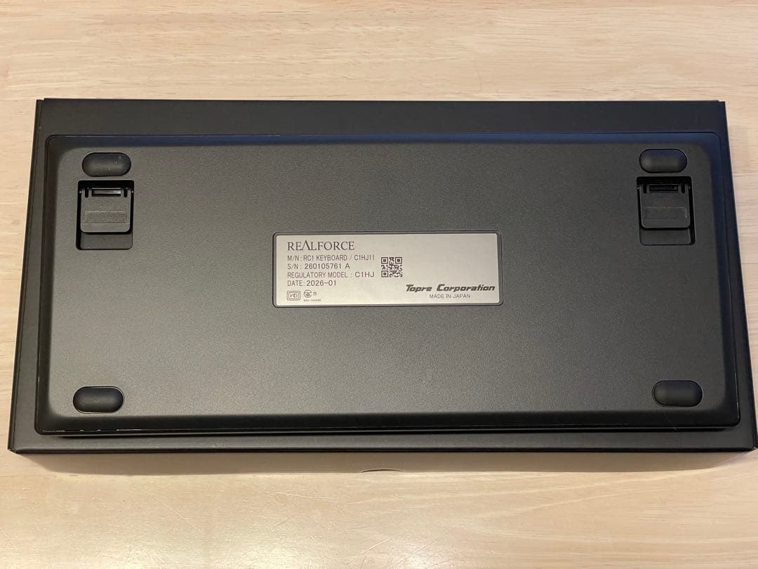 REALFORCE RC1 日本語配列 45g ブラック
