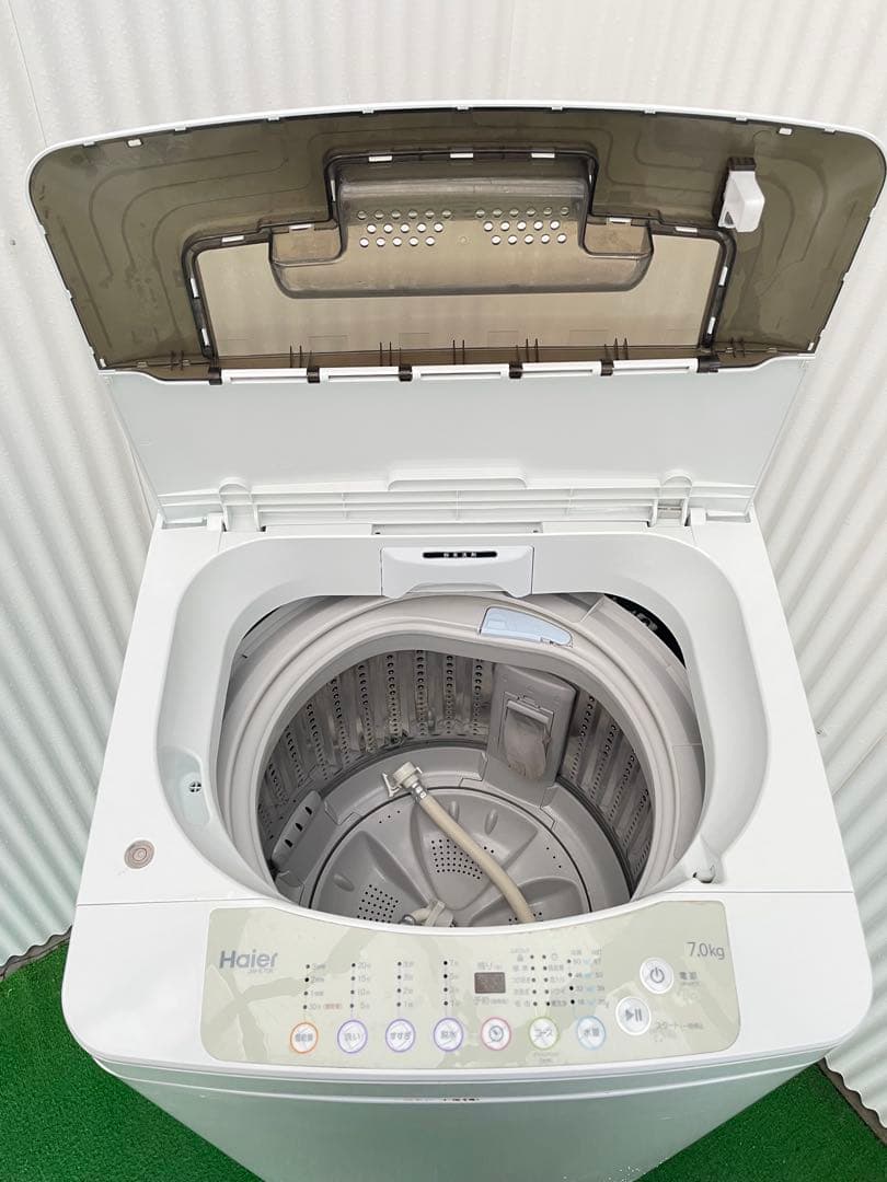 993ハイアール ホワイト 7kg洗濯機 ステンレス槽 高濃度洗浄 風乾燥機能付