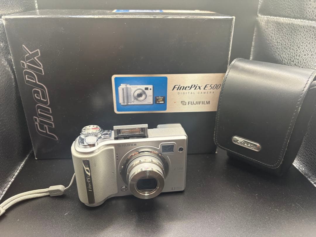 【美品・動作品】富士フイルムFinePix E500 付属品あり エモいデジカメ