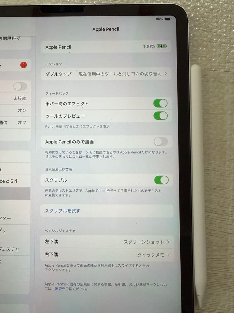 Apple Pencil (アップルペンシル) 第2世代