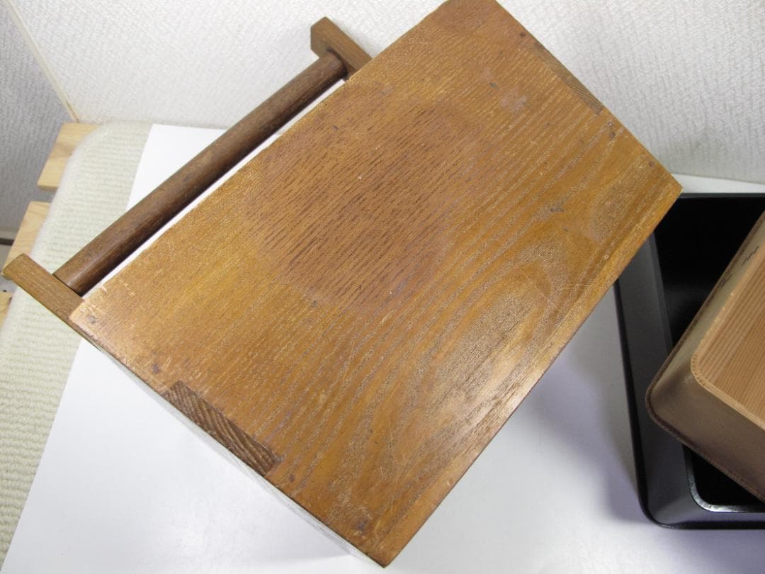 茶道具　炭斗箱　神折敷　おまとめ　３点