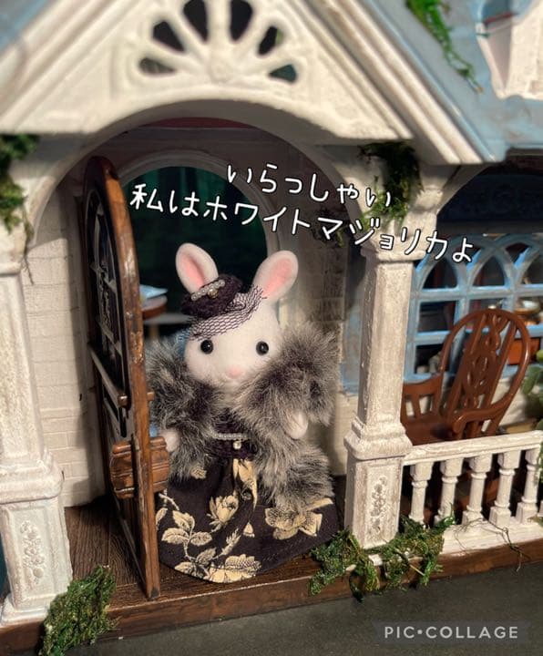 ミニチュアRIPCHU バタフライフラワーオブジェ