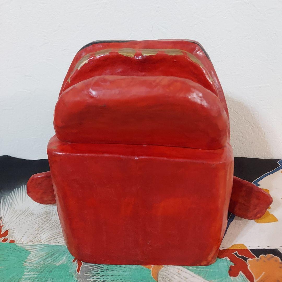 【希少】廿日市張り子　獅子頭　はりこ獅子頭　昭和48年作成　工芸品