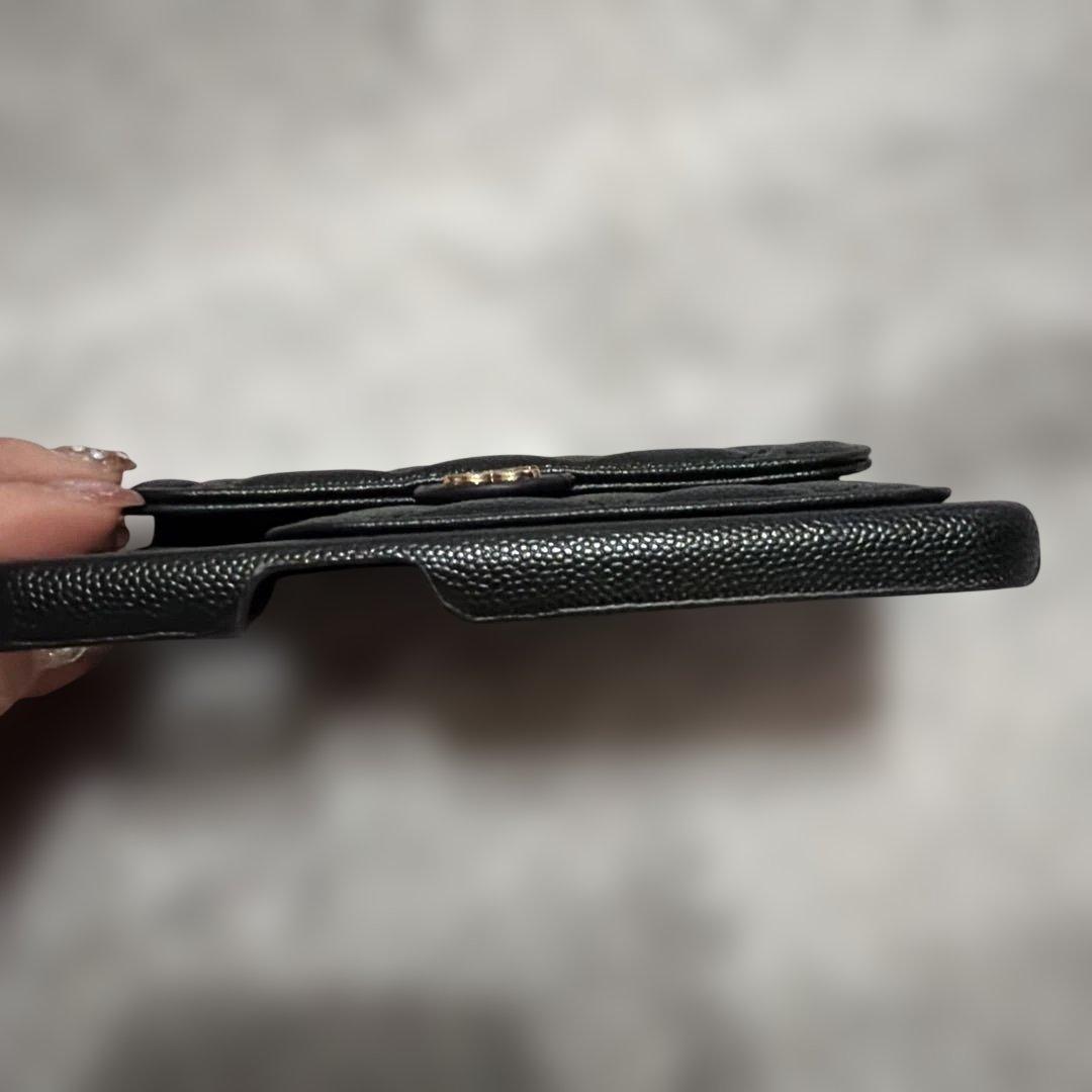 CHANEL ノベルティ ブラック iPhone15ケース カードポケット付き