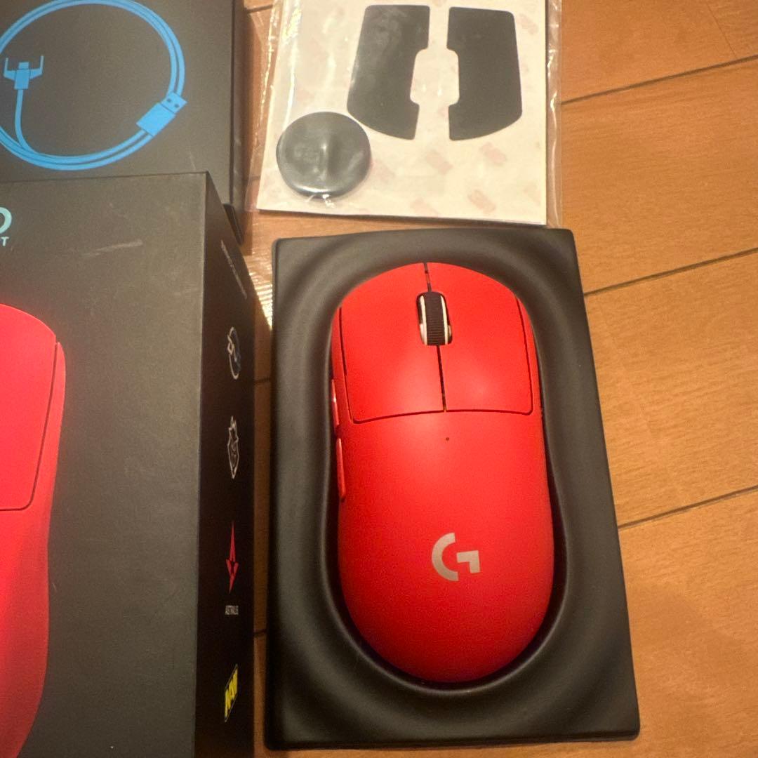 Logicool PRO X SUPERLIGHT レッド