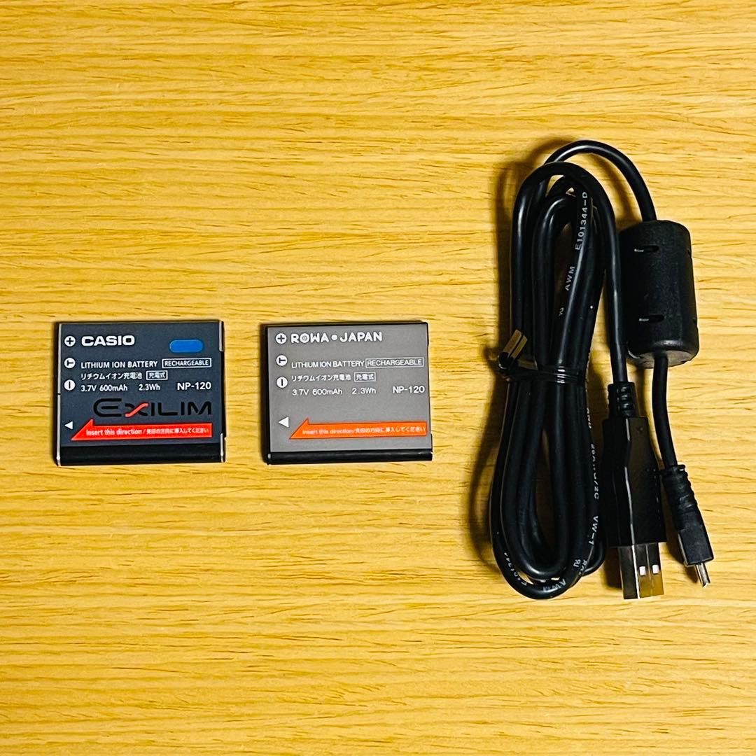 【良品】CASIO カシオ EXILIM EX-ZS25SR バッテリー2個付属