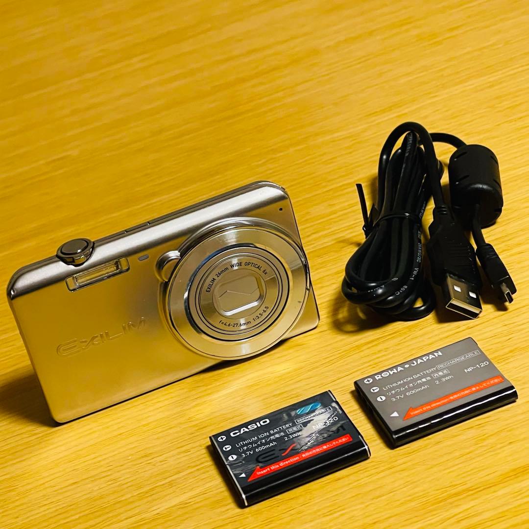【良品】CASIO カシオ EXILIM EX-ZS25SR バッテリー2個付属