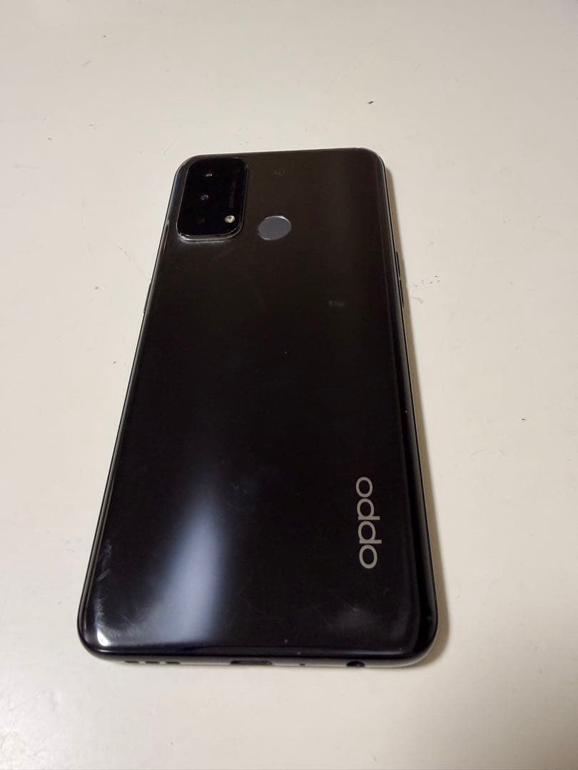 OPPO Reno5 A 5G 本体 シルバーブラック 透明ケース付き