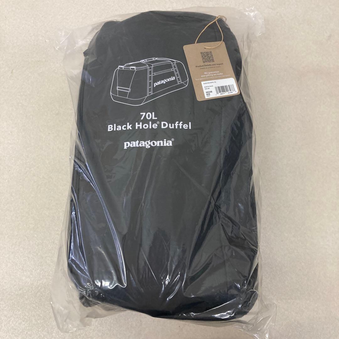 週末限定！【新品未使用】patagonia ブラックホールダッフル70L 黒