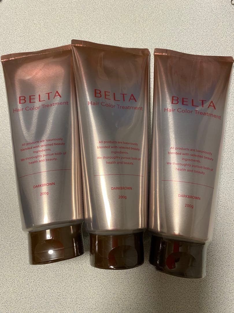 BELTA Hair Color Treatment ダークブラウン 3本セット