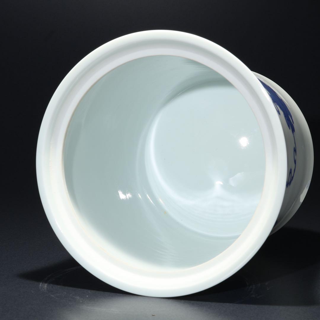 【茶道具】水指　平戸白磁　雪輪　横石嘉助　共箱　美品　R1701