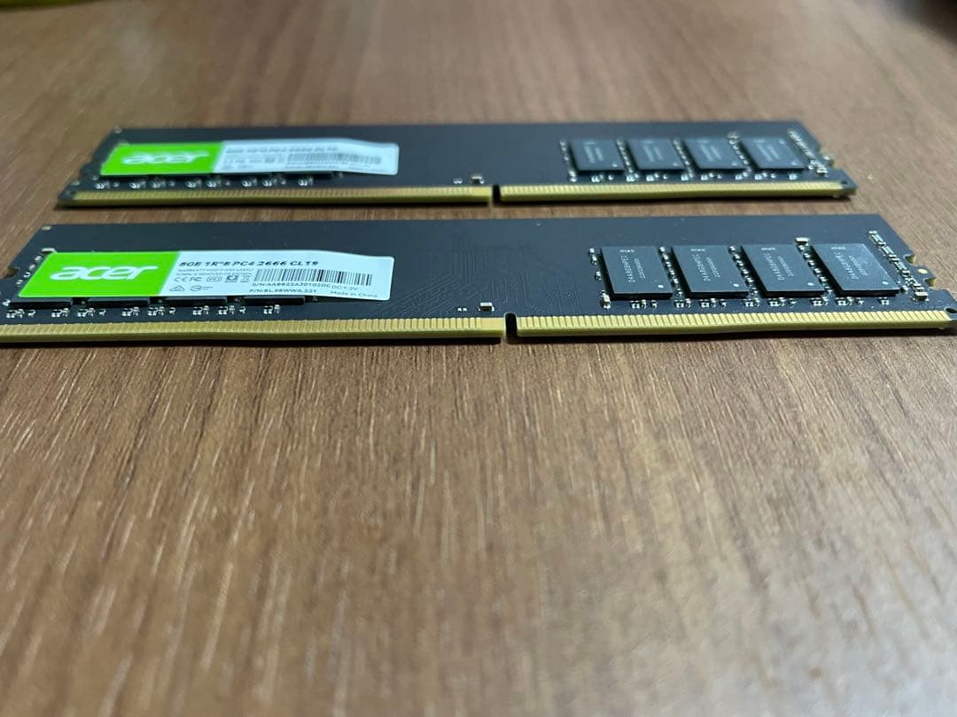 acerメモリー DDR4 PC4-2666 16GB（8GB×2）