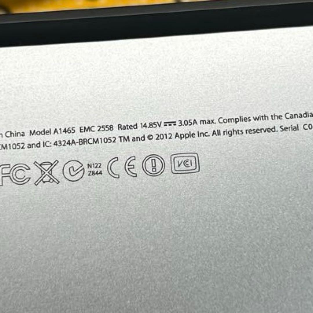 macbook air 11インチ(Mid2012)