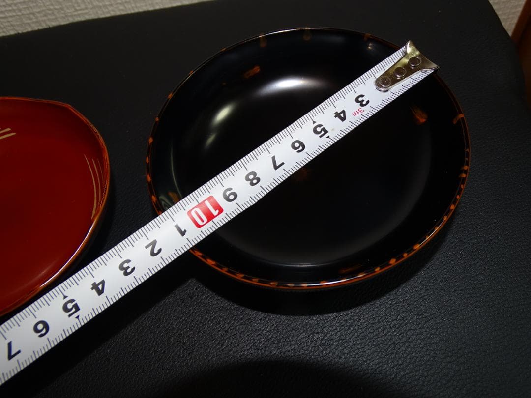 未使用品　輪島塗　大向高州堂　小皿　4個　　漆器