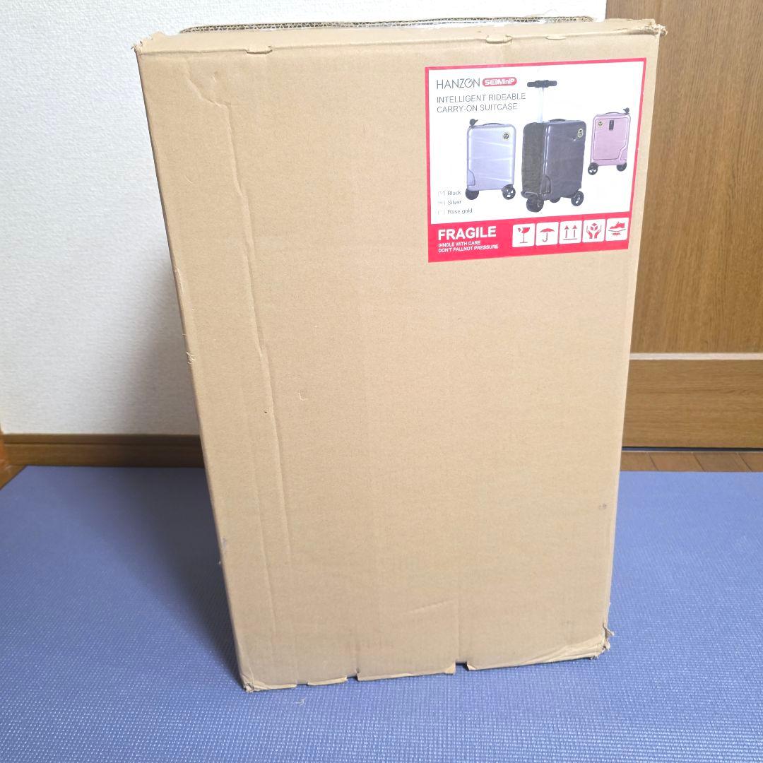 441【未使用】シルバー　HANZON　乗れる スーツケース キャリーケース❗