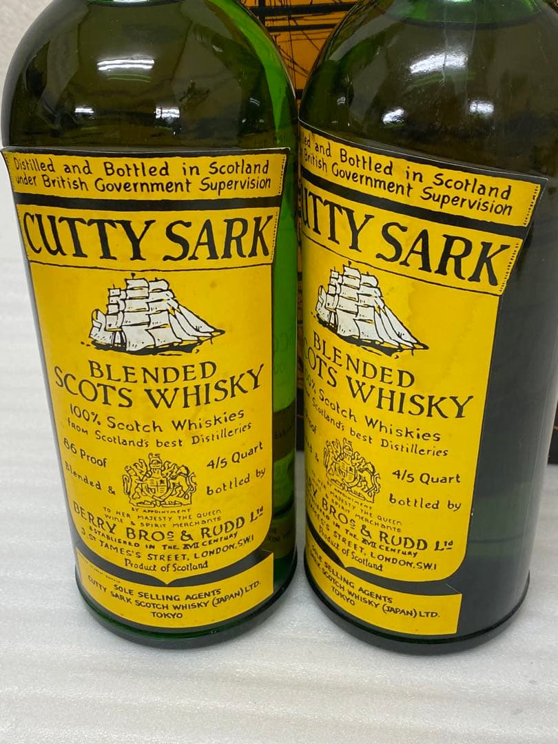 3-3338 CUTTY SARK スコッチウイスキー 86 特級 2本セット