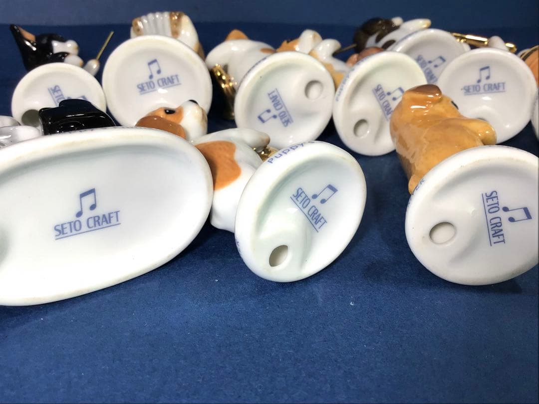 廃盤品 犬 セトクラフト パピーズフィルハーモニックオーケストラ 陶器 人形