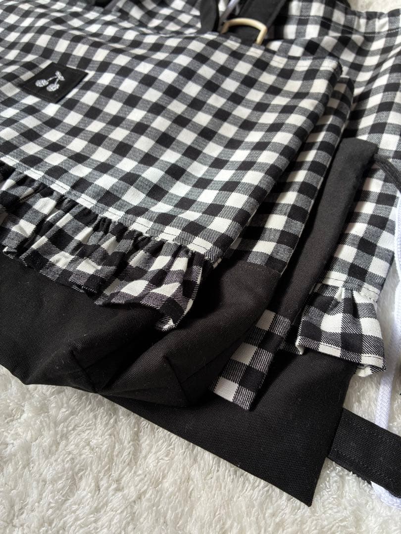 レッスンバック　女の子　上履き入れ　体操服袋ナップサック　巾着　黒　セット