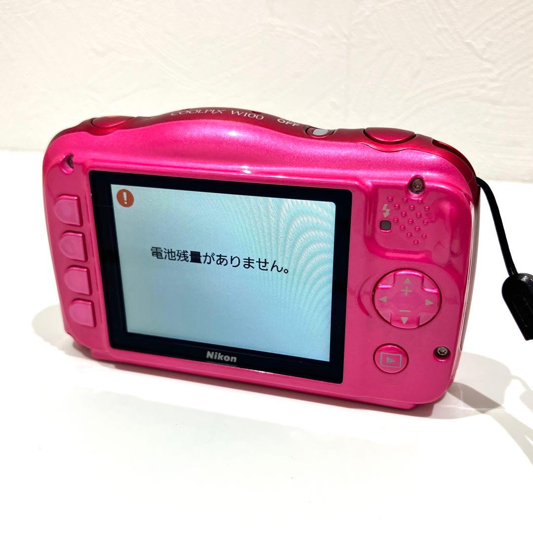 Nikonニコン COOLPIX W100 ピンク デジタル カメラ 動作確認済