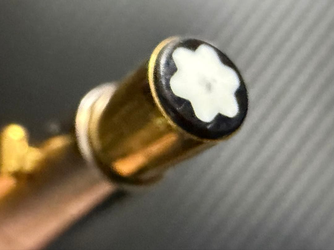 極美品 モンブラン ノブレス スリムライン ボールペン ステンレス