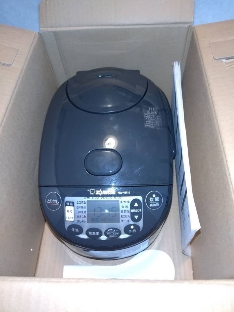 象印　IH炊飯ジャー　 NW-VR10 極め炊き 予約機能付き 黒2025年製