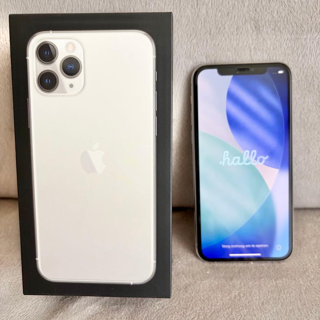 【美品】iPhone 11 pro 本体 シルバー 256GB SIMフリー