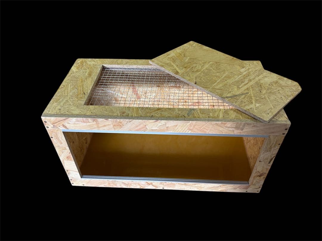 爬虫類ケージ 70×32×32㎝ ストッパー付属　キャップ② 全コーキング