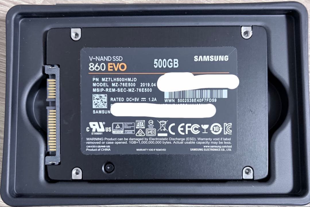 ②Samsung 860 EVO 500GB SSD